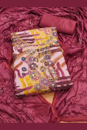 KIMISHA Printed Unstitched Dress Material