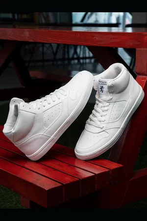 Red Tape Men Perforated Mid-Top Sneakers
