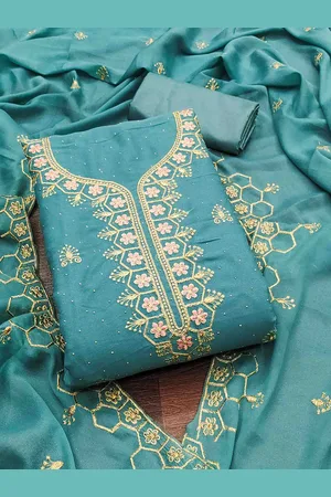 KIMISHA Embroidered Unstitched Dress Material