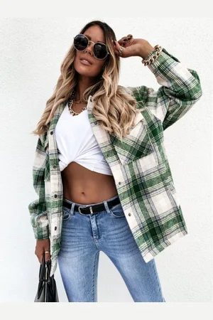 HERE&NOW Women Original Tartan Checks Opaque Checked Casual Shirt