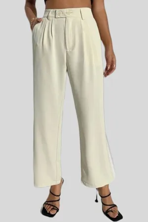 Chemistry Women Comfort Flared High-Rise Trousers