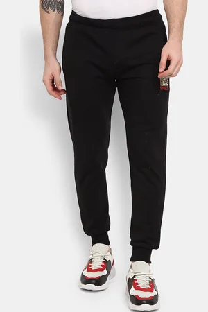 V-Mart Men Black Solid Regular Fit Joggers