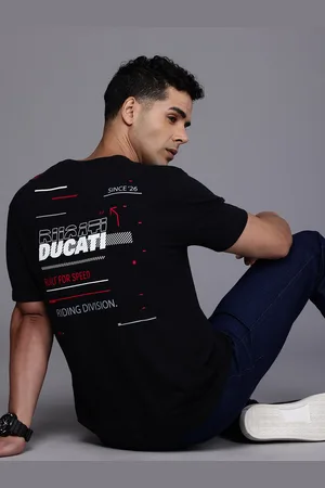 DUCATI Typography Printed T-shirt
