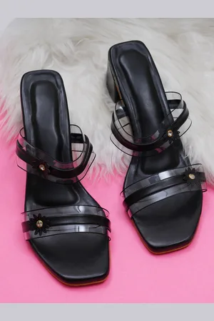 Misto Embellished Open-Toe Block Heels