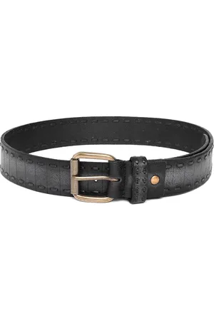 ART N VINTAGE Men Textured Leather Belt