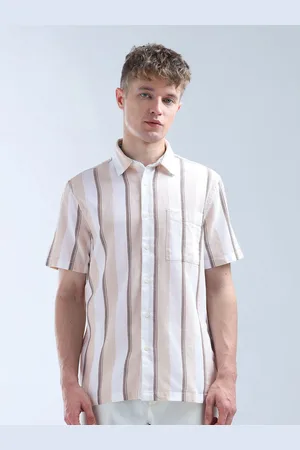 Flying Machine Men Classic Opaque Striped Casual Shirt
