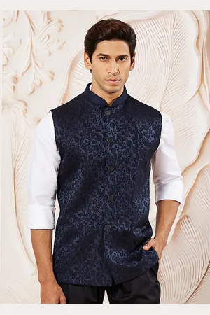 Vastramay Men Mandarin Collar Nehru Jacket
