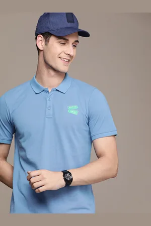 WROGN Men Polo Collar Slim Fit T-shirt