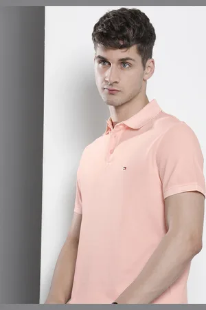 Tommy Hilfiger Men Polo Collar Pure Cotton T-shirt