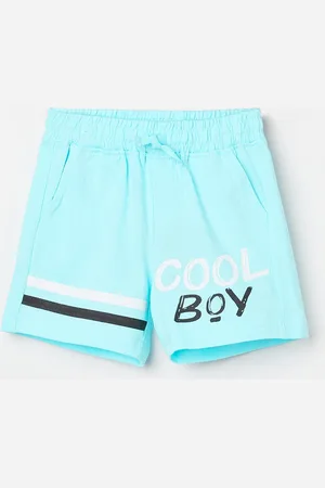 Lifestyle Infant Boys Mid-Rise Typography Printed Pure Cotton Shorts