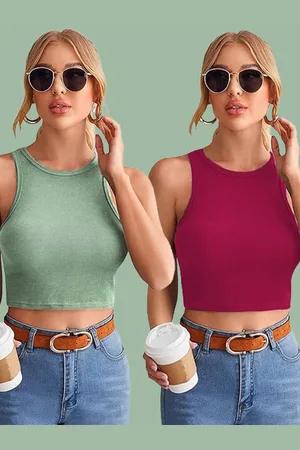 Mast & Harbour Cotton Crop Top
