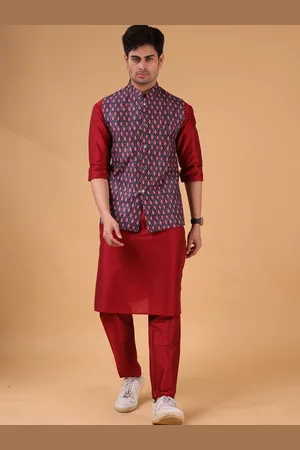 SHIWAM ETHNIX Printed Mandarin Collar Nehru Jacket