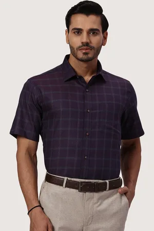 Park Avenue Checked Cotton Formal Shirt