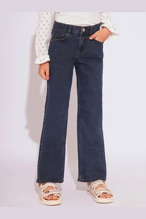 VERO MODA Girls Straight Fit Light Fade Stretchable Jeans