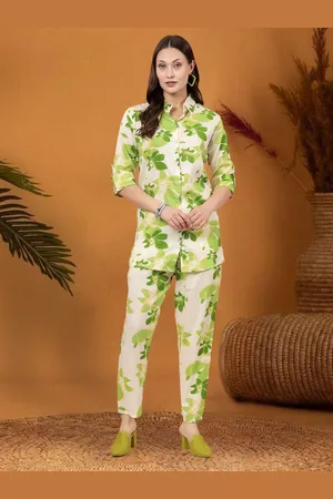 Moda Rapido Floral Printed Shirt With Trousers Co-Ords
