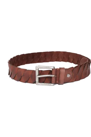 ART N VINTAGE Men Textured Leather Belt