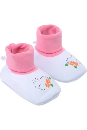Mothercare Infant Girls Rabbit Print Baggies Mid-Top Booties