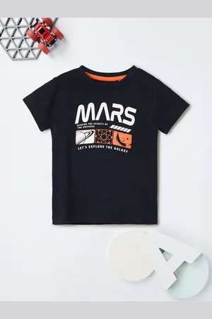 Max Collection Boys Graphic Printed Round Neck Cotton T-shirt