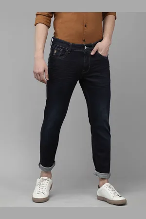 Ralph Lauren Men Blue Brandon Slim Fit Light Fade Mid-Rise Stretchable Jeans
