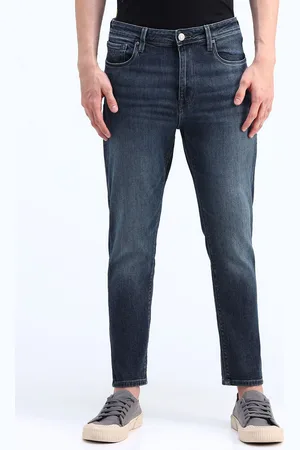 Flying Machine Men Mankle Tapered Fit Light Fade Stretchable Jeans