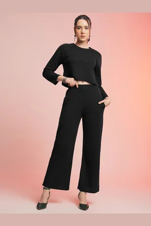 Moda Rapido Round Neck Top With Trousers Co-Ords