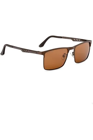 Royal Son Men Rectangle Sunglasses with Polarised and UV Protected Lens CHI00130