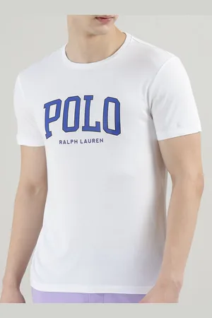 Ralph Lauren Men Typography Printed Round Neck Cotton T-shirt