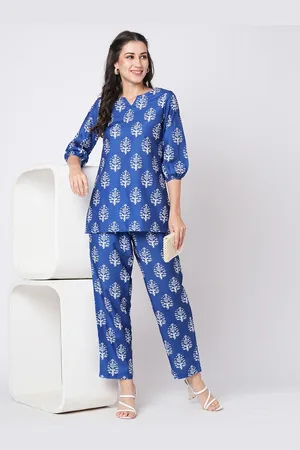 Moda Rapido Printed Top With Trousers Co-Ord