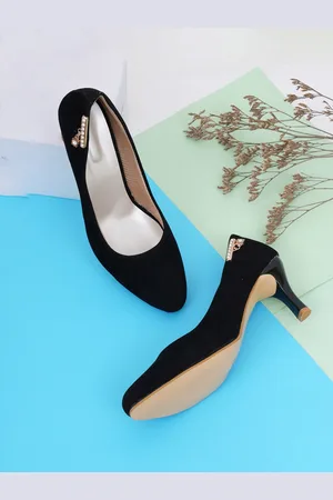 Misto Black Party Stiletto Heels - 3 Inch