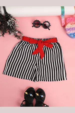 Cutiekins Girls Striped Regular Fit Shorts