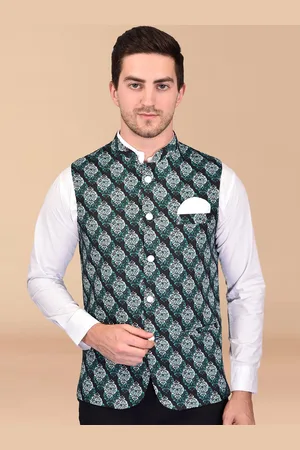 Moda Rapido Printed Woven Nehru Jacket