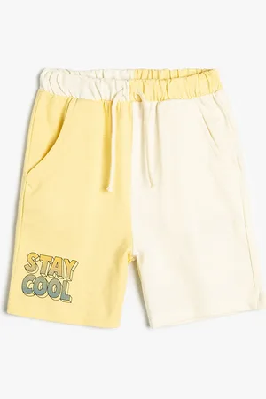 Koton Boys Colourblocked Pure Cotton Shorts