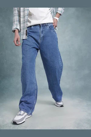 Roadster The Life Co. Men Pure Cotton Wide Leg Jeans