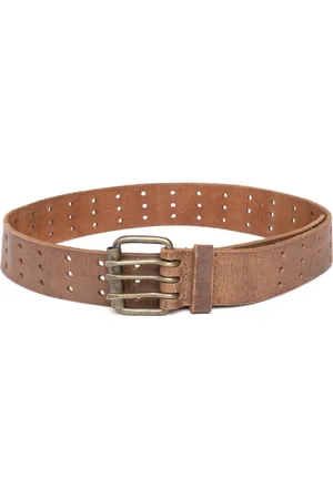 ART N VINTAGE Men Textured Leather Belt