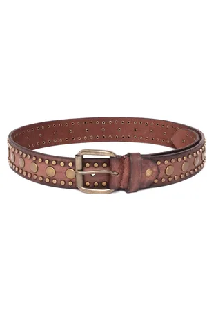 ART N VINTAGE Men Embellished Leather Belt