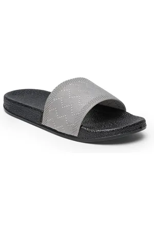 Misto Women Grey & Black Sliders
