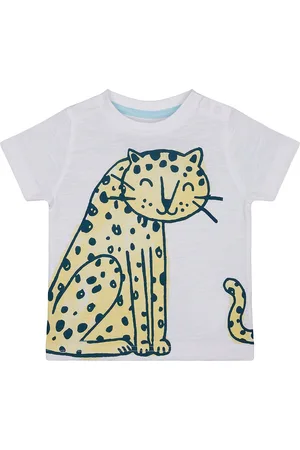 Mothercare Boys Typography Printed Pure Cotton Casual T-shirt
