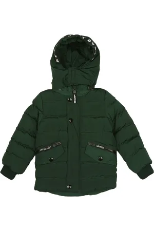 Mothercare Boys Green Longline Parka Jacket