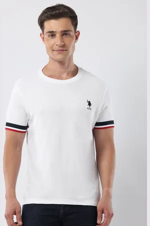 U.S. Polo Assn. Men Brand Logo Applique Slim Fit T-shirt