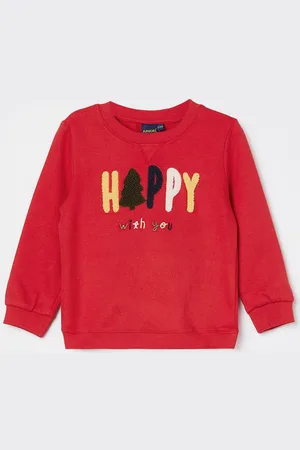 Lifestyle Boys Printed Round Neck Cotton Sweatshirt