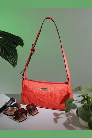 DressBerry Textured Swagger Shoulder Bag
