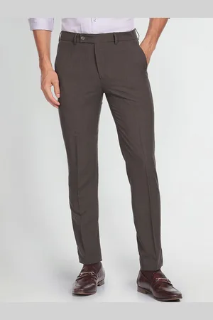 Arrow Men Slim Fit Mid-Rise Formal Trousers