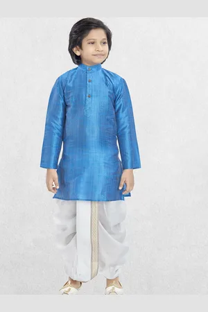 SHIWAM ETHNIX Boys Regular Straight Kurta with Dhoti Pants