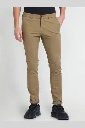 Arrow Men Slim Fit Low-Rise Trousers