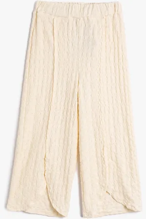 Koton Girls Flared Pleated Culottes Trouser