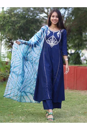 Kalini Women Ethnic Motifs Yoke Design Gotta Patti Kurta with Palazzos & With Dupatta