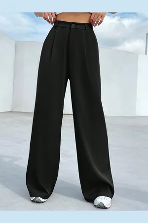 Chemistry Women High-Rise Wide Leg Trousers