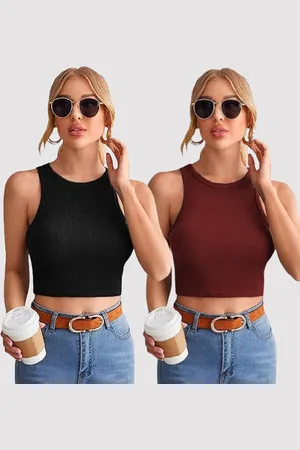 Mast & Harbour Cotton Crop Top
