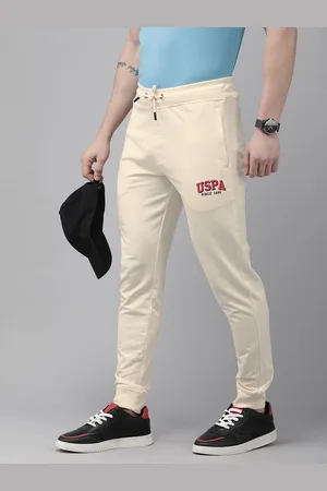 Ralph Lauren Men Pure Cotton Solid With Minimal Print Mid-Rise Joggers