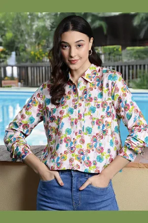 DressBerry Floral Opaque Printed Casual Shirt